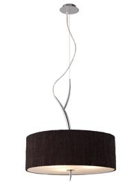 Eve Polished Chrome-Black Ceiling Lights Mantra Single Pendant